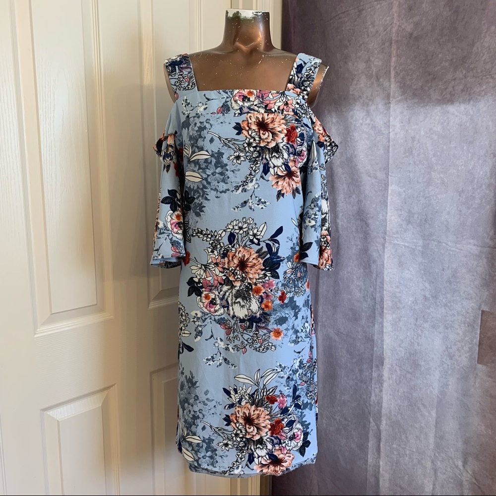 Just Taylor cold shoulder 🌸floral dress size 8
